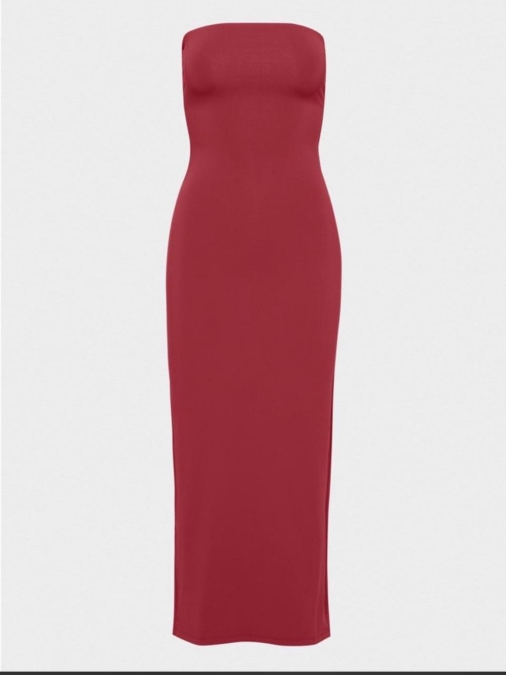 Aritzia $98 Contour Enrapture Maxi Tube Dress in Dark Ruby Red Size XS New - Picture 7 of 7